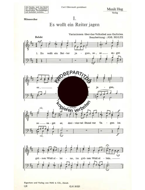 Es wollt ein Reiter jagen